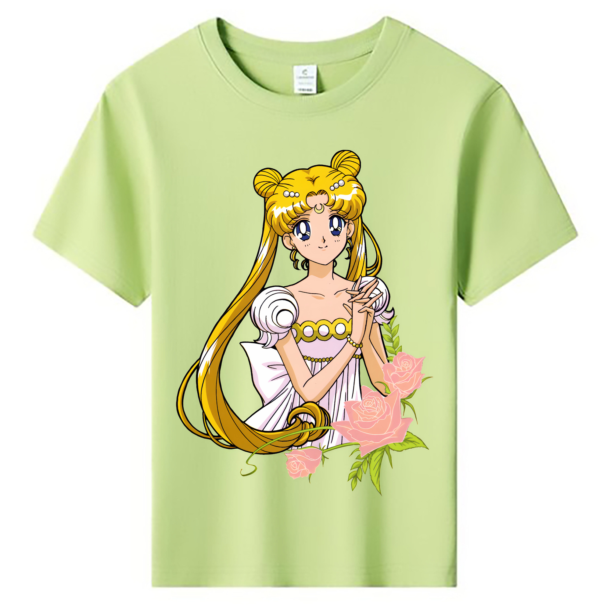 （画像用） 美少女戦士セーラームーン 愛野 美奈子 あいの みなこ Sailor Moon Aino Minako 綿100％キッズTシャツ（フロントプリント）